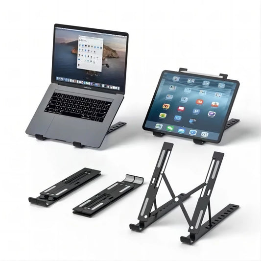 Laptop Stand Aluminum Alloy Foldable Portable Laptop Heighten Laptop Holder Bracket Notebook Stand