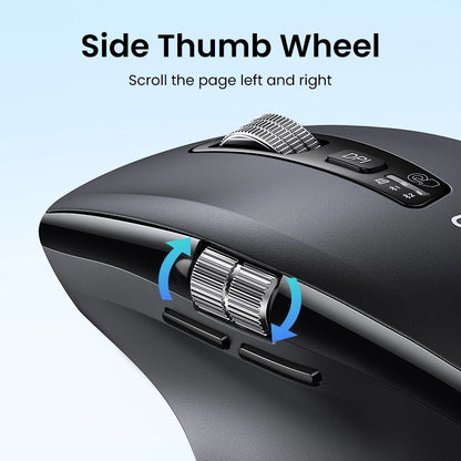 Hyper-Fast Scroll Wireless Mouse Bluetooth 5.4 2.4G Ergonomic 5000DPI for MacBook Tablet Laptops Computer PC Mice