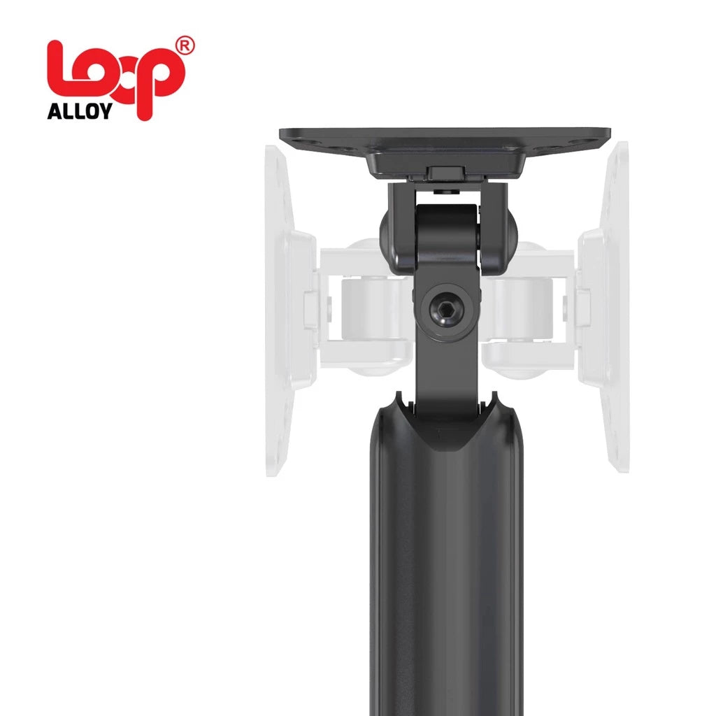 Alloy Single Gas Lift Monitor Mount with Clamp Premium (Black)