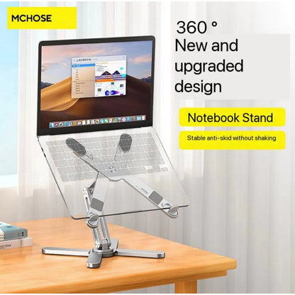 Laptop Stand 360 ° Rotating Desktop Elevated Aluminum Heat Dissipation Folding Holder